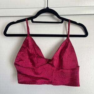 Silk Pink Bralette Top